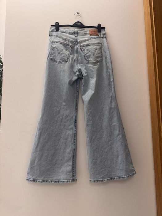 Levi's Ribcage Bell 32 XL Jeansy Wysoki Stan Dzwony Szerokie Nogawki