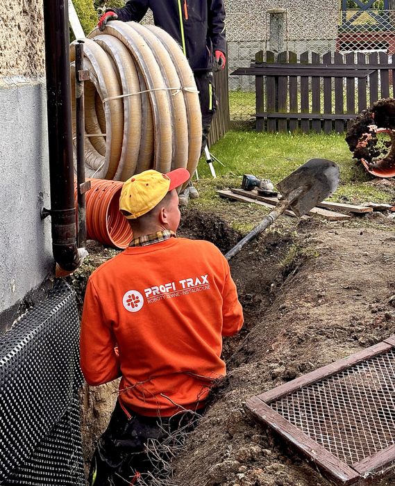 Usługi instalacyjne roboty ziemne przyłącza wod kan przeciski kretem