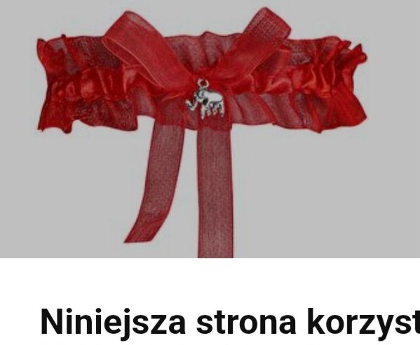 Czerwona podwiązka