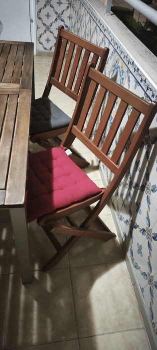 Mesa de Jardim/Varanda Extensível + 4 Cadeiras