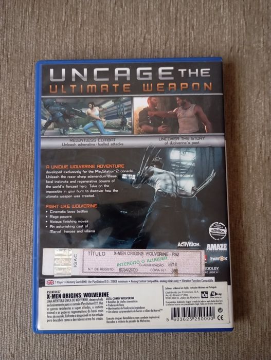 Jogo Wolverine PS2