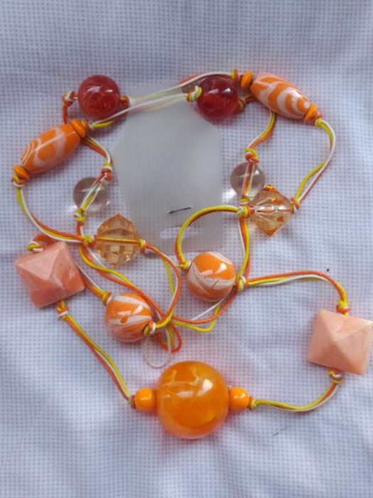 Летнее колье - бусы