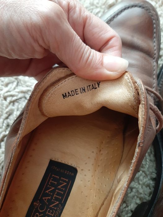 Buty męskie skórzane 43
