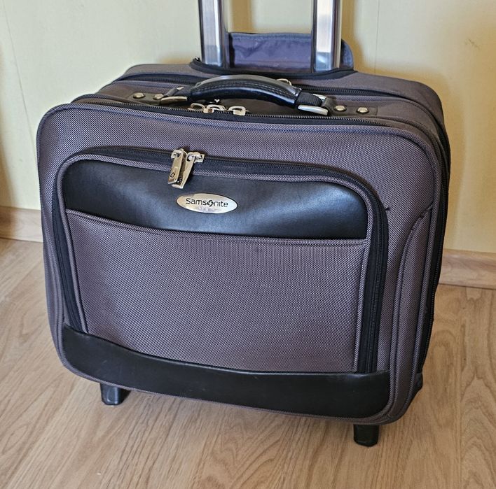 Сумка-чемодан на колесах Samsonite / Кейс-пілот для ноутбука та речей