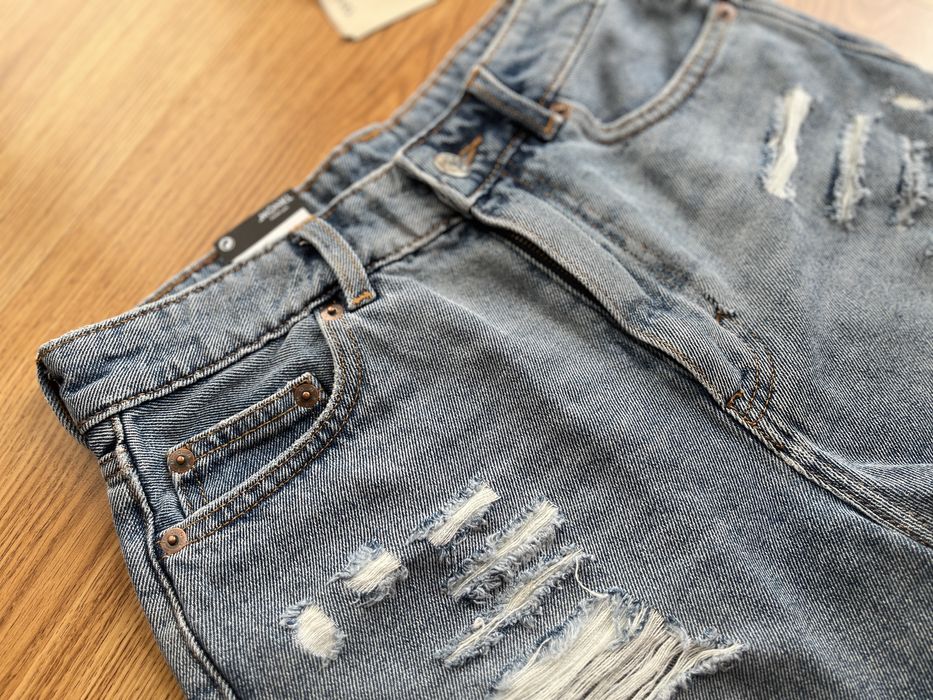 Spodenki jeansowe szorty Monki Kelly denim distressed 26 S