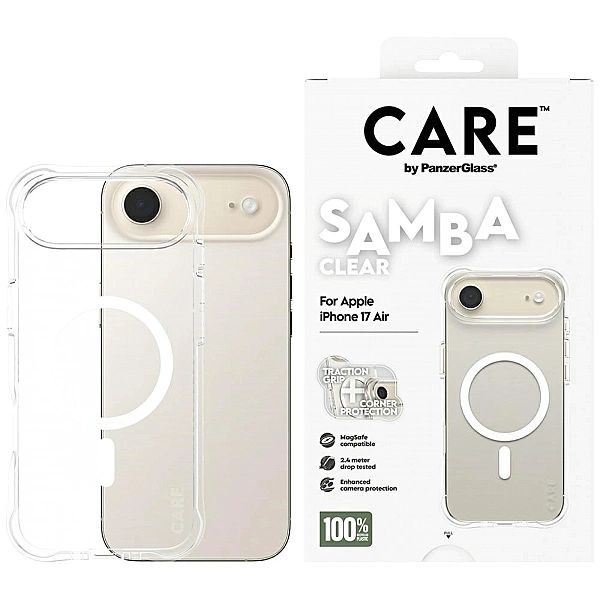 Etui CARE by PanzerGlass Fashionable Samba w. White MagSafe na iPhone