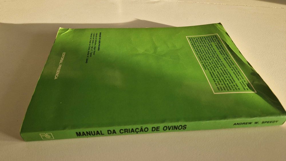 Livro Manual da Criação de Ovinos, Andrew W. Speedy
