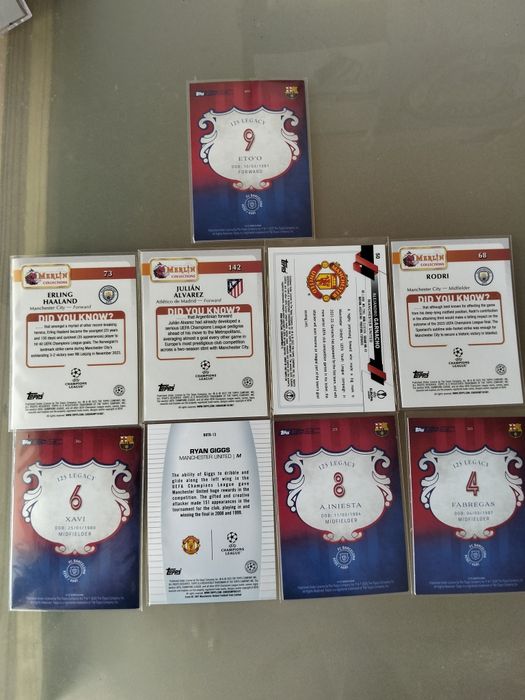 Cartas Futebol Haaland, Álvarez...