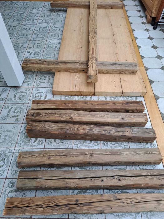 Stare Belki Suszone Stare Bale Drewno Dekoracyjne Ciosane Na Meble