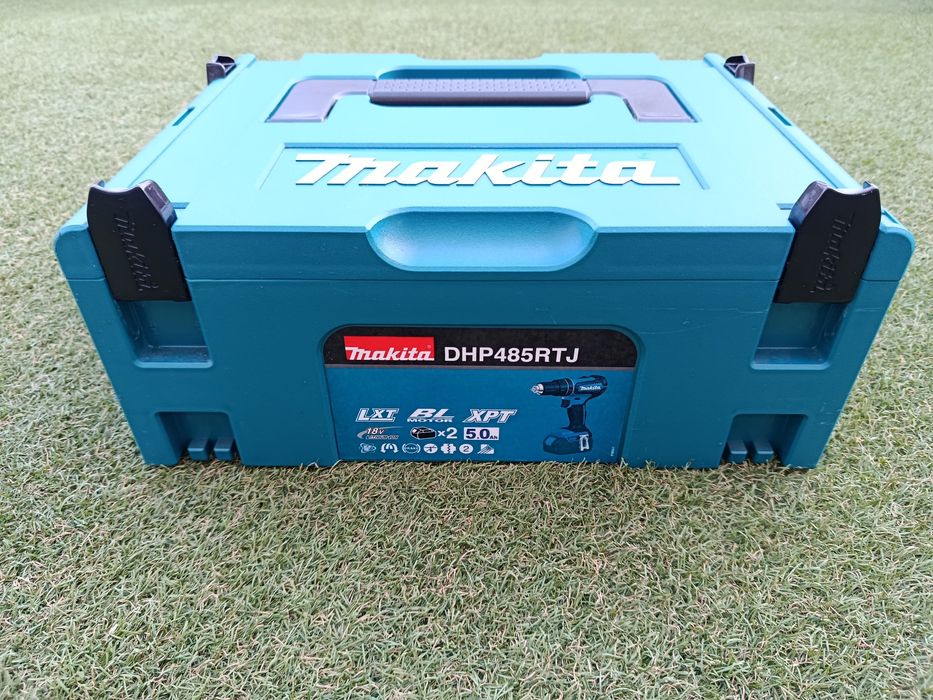 Makita DHP485RTJ 18V Brushless – 2× Baterias 5.0Ah e Mala Makpac