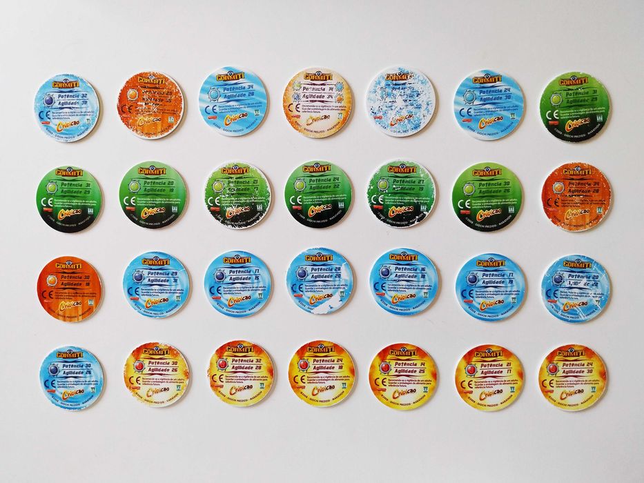 28 tazos (27 diferentes) GORMITI | Chipicao lote ou venda a vulso