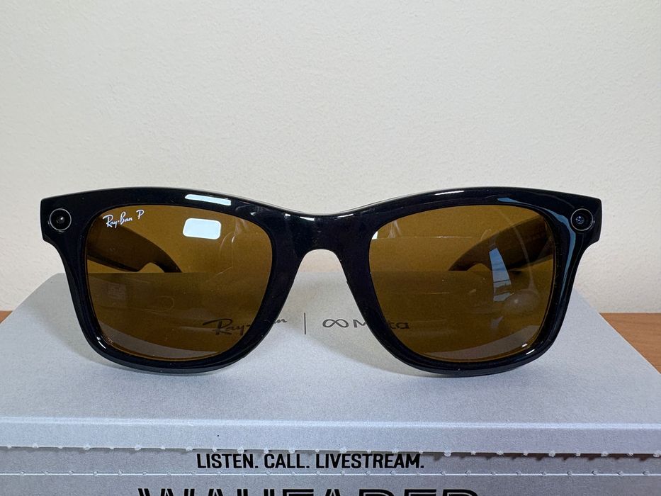 Gen 1 Smart okulary Ray-Ban Meta Wayfarer brązowe S50