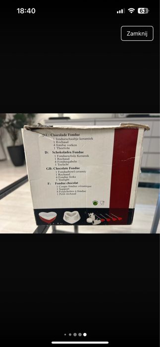 Zestaw do czekoladowego fondue