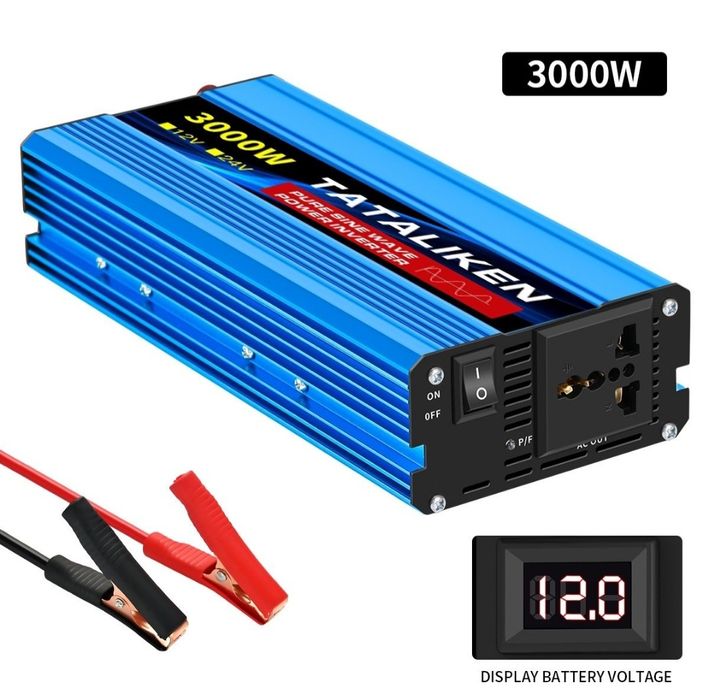 Інвектор чистий синус 12v 3000 w