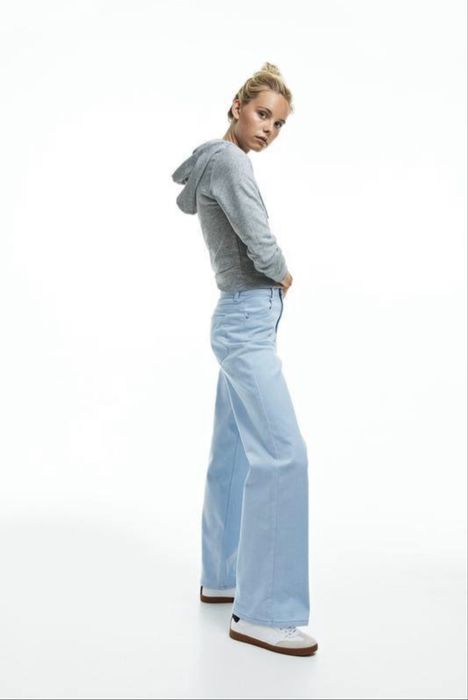 Широкі джинси від н&м розмір S