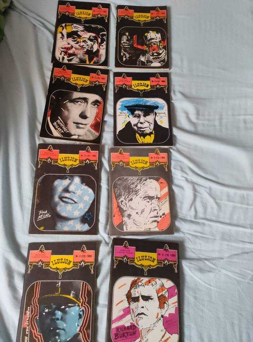 Kwartalnik ILUZJON – kompletne roczniki 1984 i 1985 (8 sztuk) PRL stan bdb