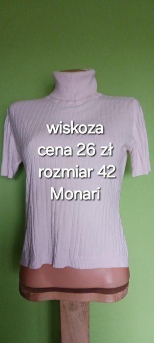 Błado różowy golf z krótkim rękawem Monari rozm42