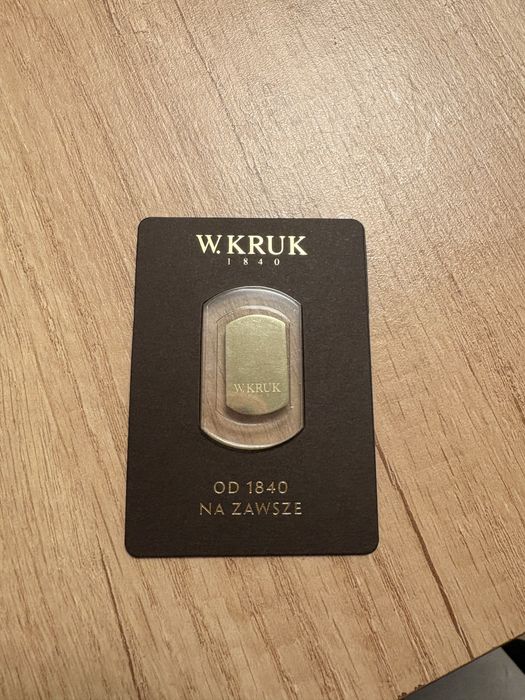 Nowa zlota blaszka, zloto prezentowe W.KRUK 6g próba 585
