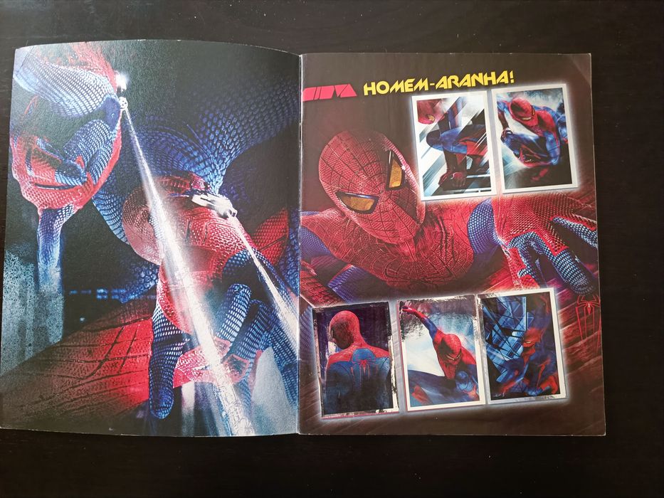 Caderneta completa o fantástico homem aranha