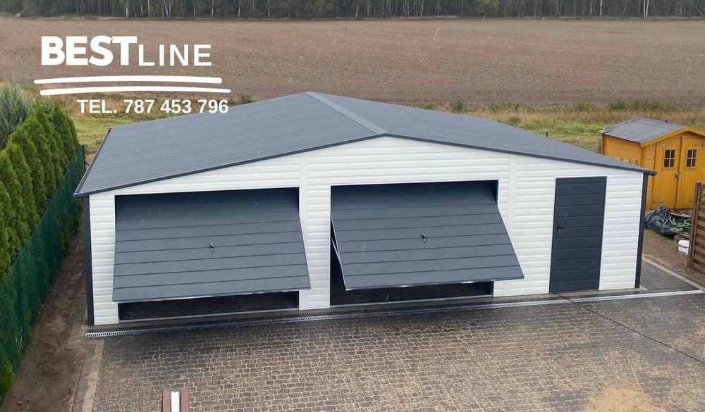 Garaż na 3 auta! 9x6 8x5 - na wymiar! Konstrukcja OCYNKOWANA!