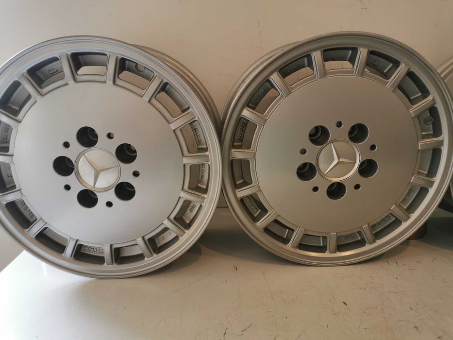 Alufelgi 15 5x112 MERCEDES  W190 W124 W126 Gullideckel