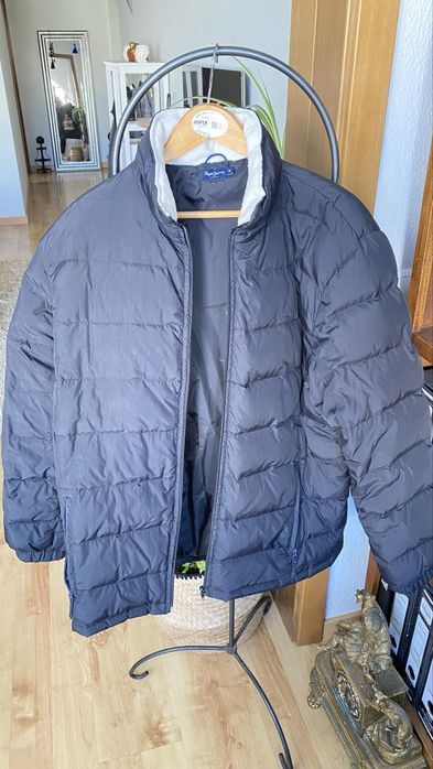 Casaco de Penas Azul