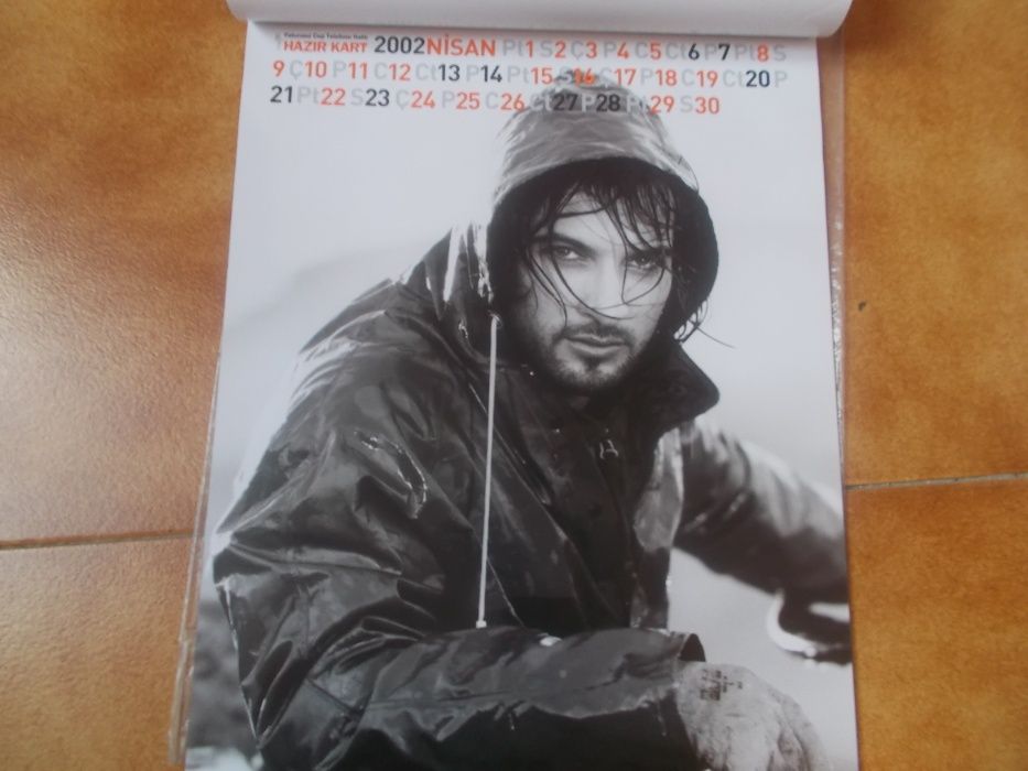 calendário de Tarkan 2002