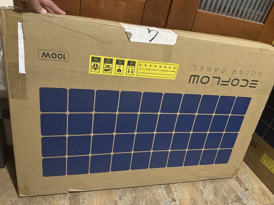 EcoFlow 2 по 100w  Reegid Solar Panel набір з двох панель з кріпленнями