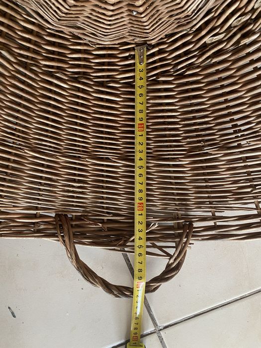 Duzy kosz wiklinowy  na bielizne - stan dobry