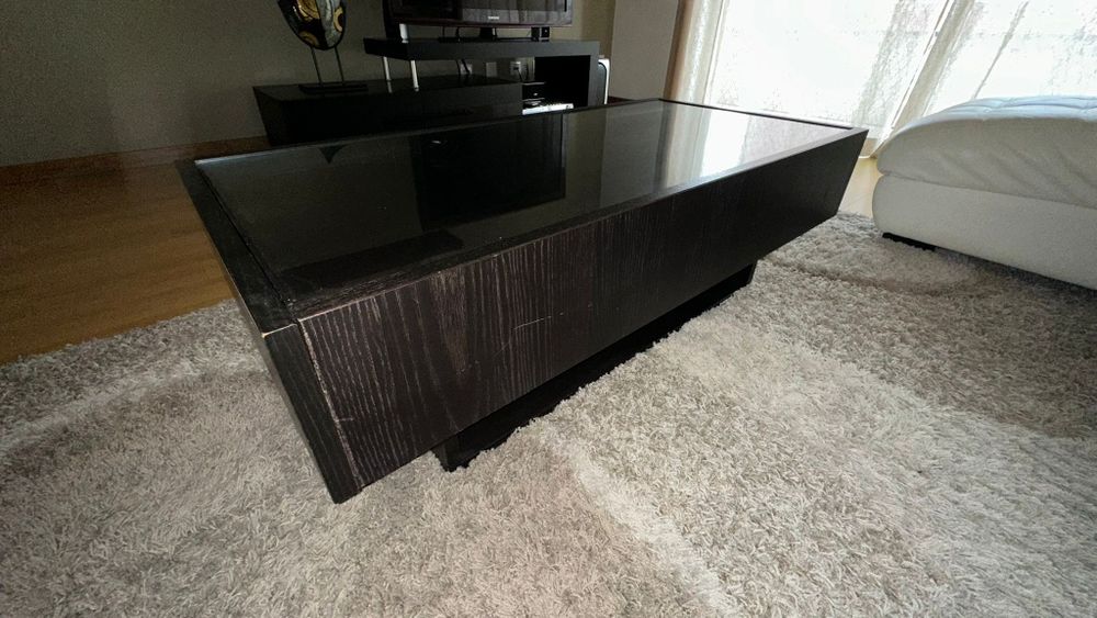 Mesa de centro com 2 gavetões
