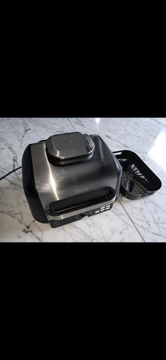 Ninja Foodi MAX Pro Grill, Płyta Plancha i Frytkownica 3.8L czarna