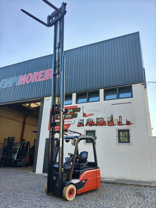 Empilhador Elétrico Linde E18-02, 2020 , Triplo 6.50mt , Bat.Nova  , 18meses garantia