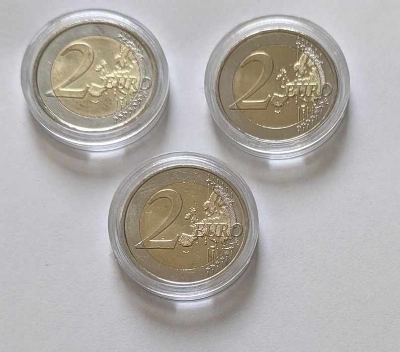 Lote 3 moedas comemorativas 2€