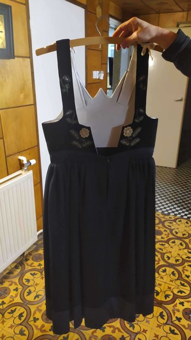 Strój śląski, suknia cieszyńska, damska.