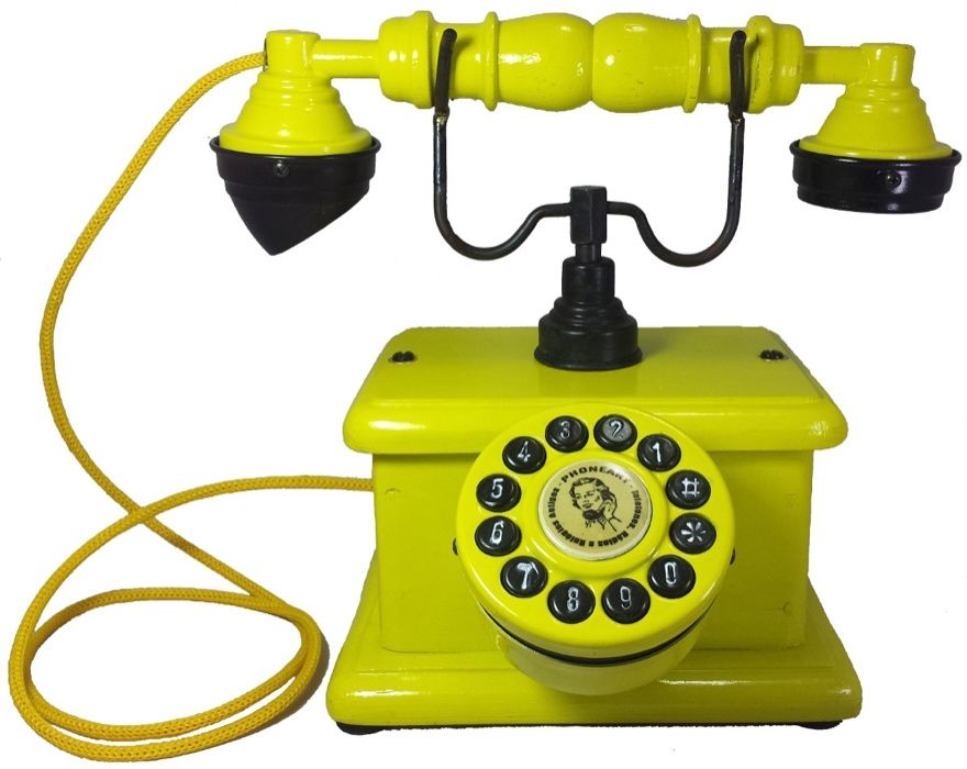 Telefone antigo de manivela