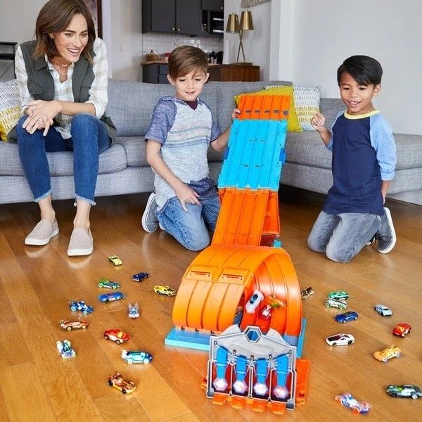 Автомобільний трек Хот Вілс Величезна Коробка Екстремальні Перегони Hot Wheels Track Builder System Race Crate Мattel