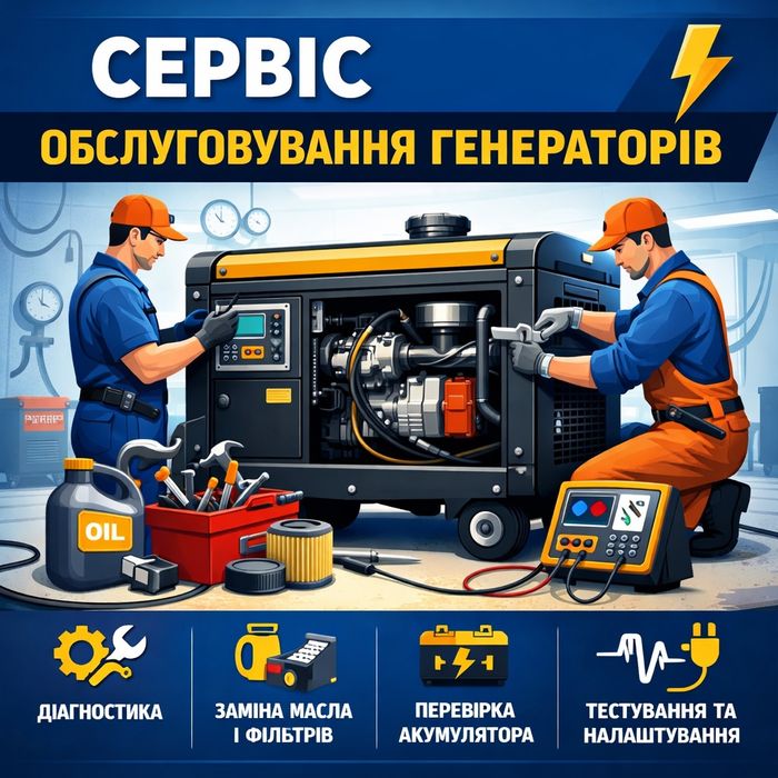 Сервіс Ремонт обслуговування Генераторів