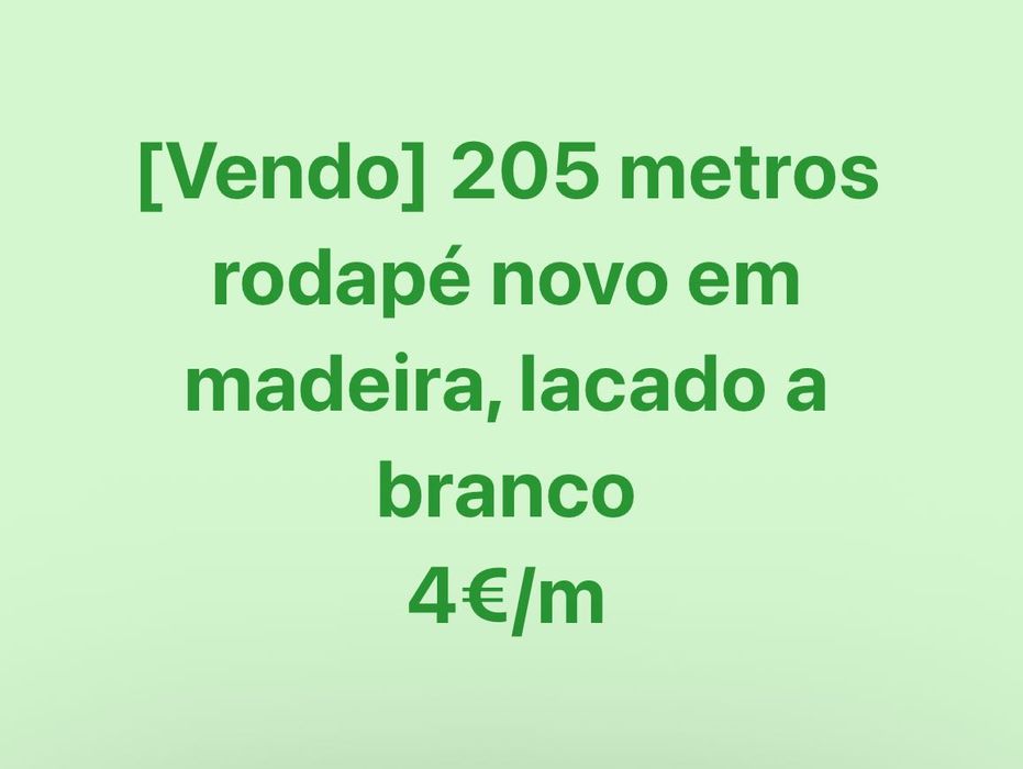 Rodapé em madeira NOVO