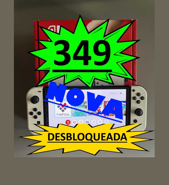 Nintendo Switch Oled | DESBLOQUEADA [NOVA por ESTREAR]