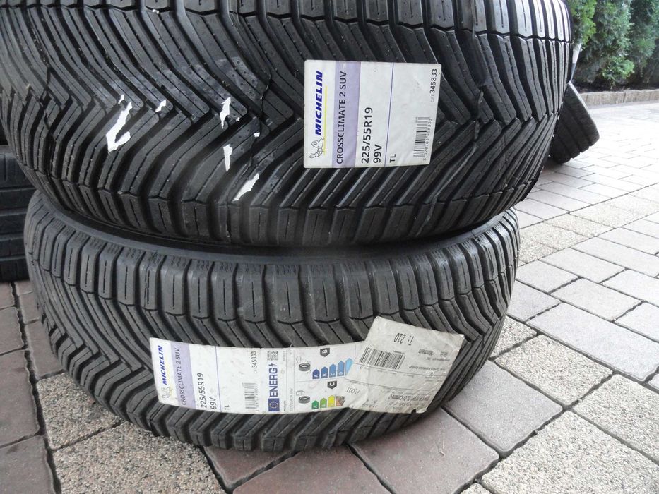 225/55R19 Michelin 2 sztuki CALOROCZNE NOWE 2022 rok