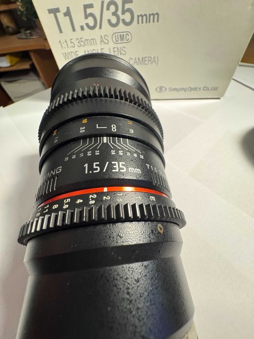 Samyang 35 mm T1.5 - VDSLR / SONY-E pełna klatka / FAKTURA VAT