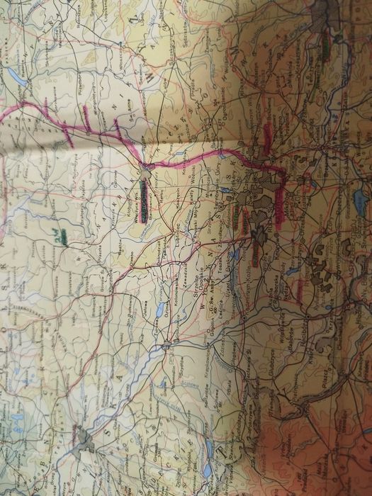 Mapa - atlas geograficzny Polska wyd. 1962 r