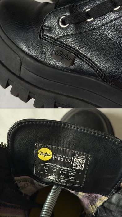 Buffalo London Aspha Zip Vegan Boots Sneakers ботинки сникерсы буффало