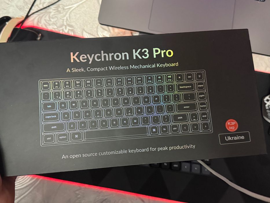 Keychron K3 Pro low profile сині свічі hotswap + повний комплект