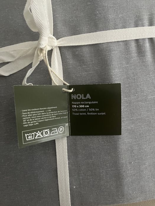 Toalha de mesa 170x300 cm alinea algodao e linho