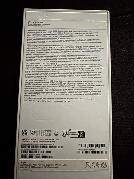 Caixa iphone 14 prox max roxo