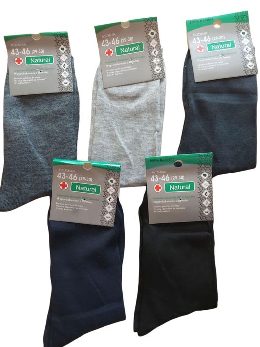 Skarpety męskie bawełniane 5 par