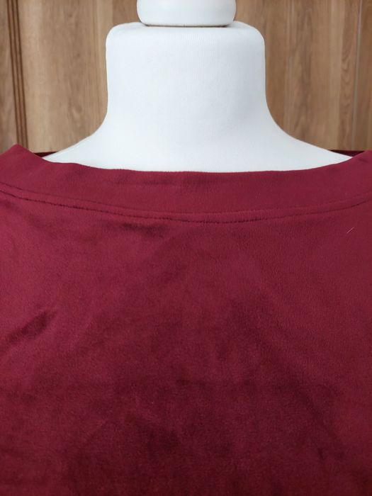 Bluzka bordowa M/L welur