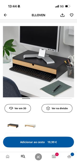 Suporte para monitor com gaveta
