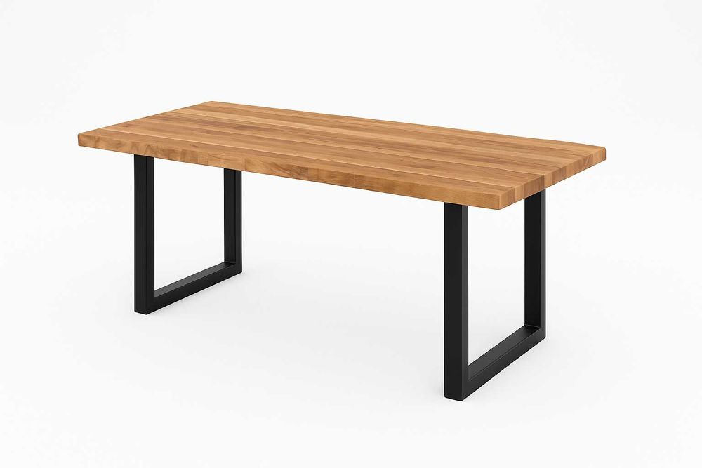 Обідній стіл у вітальню, кухню дерев'яний із дуба 160х80х40 см